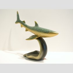 Haj p Blge - Grn/Guld - L,H20cm x B7cm