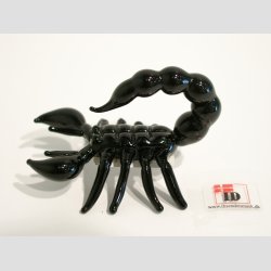 Skorpion - Glas Skorpion - Sort - 6cm