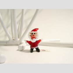 Julepynt - Nissefar og Nissemor I Glas - Mini 4cm
