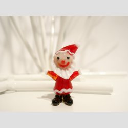 Julepynt - Nissefar og Nissemor I Glas - Mini 4cm