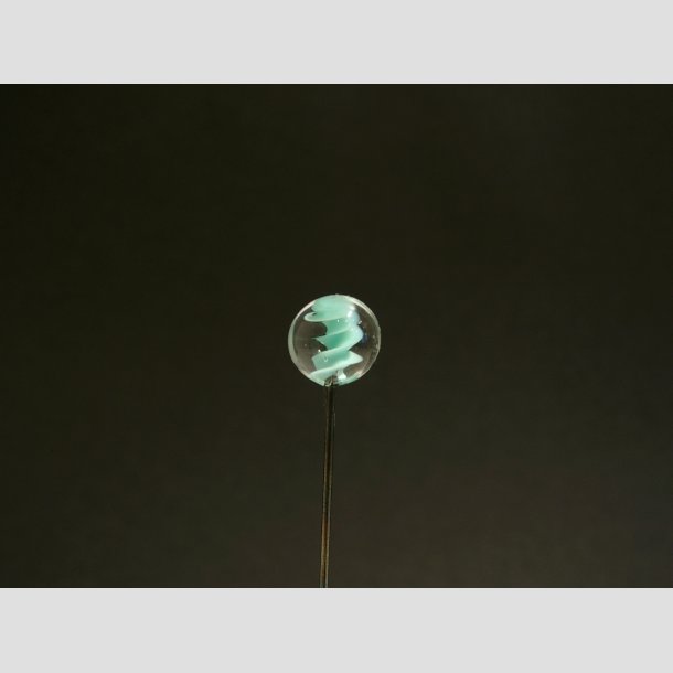 Nipsenle - Gammeldags Glas Spiral Kugler - Klar/Farver - 7cm Nipsen&aring;le5