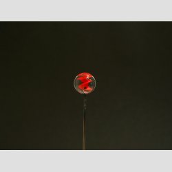 Nipsenle - Gammeldags Glas Spiral Kugler - Klar/Farver - 7cm