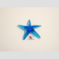 Glaskunst - Maritim Glas Sstjerne - Lysebl