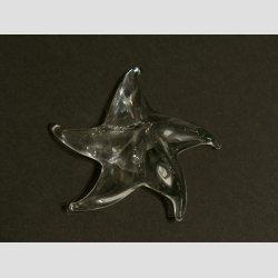 Glaskunst - Glas Sstjerne - Klar - 7cm