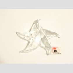 Glaskunst - Glas Sstjerne - Klar - 7cm