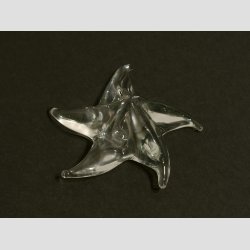 Glaskunst - Glas Sstjerne - Klar - 7cm