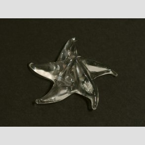 Glaskunst - Glas Sstjerne - Klar - 7cm