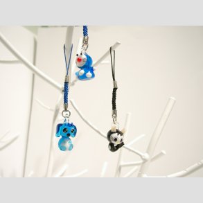 Glas Figurer - Tiny Vedhng - 9cm (med snor)