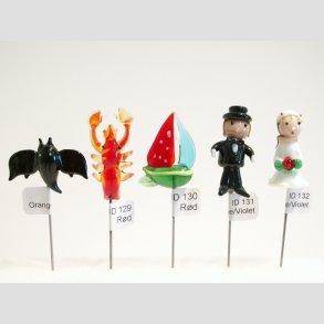 Glasfigurer - Nipsenle - Glas - 6-8cm