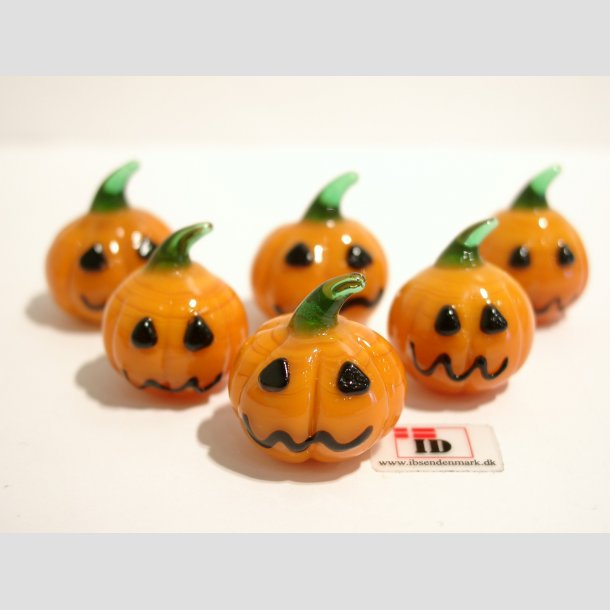 Halloween Grskar Glasfigur - Med Ansigt - 2 Strrelser 6 STK