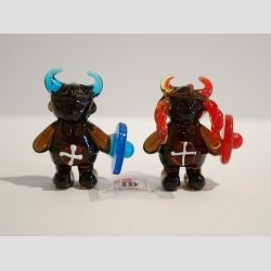 Vikinger - Thor &amp; Freydis I Glas - 4cm