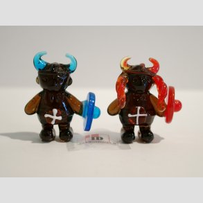 Vikinger - Thor & Freydis I Glas - 4cm