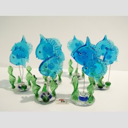 Klumpfisk i Sgrs - Lysebl - 8cm