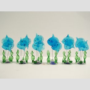 Klumpfisk i Sgrs - Lysebl - 8cm