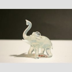 Elefanter - JadeHvide - 4,0cm og 7,5cm