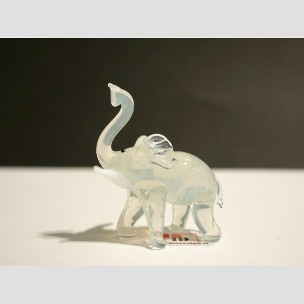 Glasdyr - Glas Elefanter - 4 Asst. - Mini 4-5cm Hvid