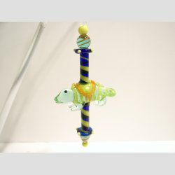 Glaskunst - Hndlavet Hngende Glaspynt - 12cm