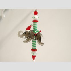 Glaskunst - Hndlavet Hngende Glas Pynt - 12cm