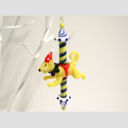 Glaskunst - Hndlavet Hngende Glas Pynt - 12cm