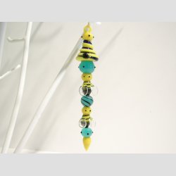 Glaskunst - Hndlavet Hngende Glaspynt - 12cm