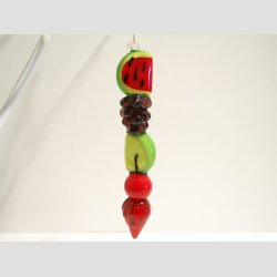 Glaskunst - Hndlavet Hngende Glaspynt - 12cm