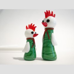 Glas Kylling - Grn/Hvid - Dreng &amp; Far - 5-7cm