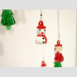 Julepynt - Glas Uro - Med 9 stk Sm Julefigurer - 50cm