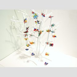 Uro Med Sommerfugle - 9 Stk Glas Sommerfugle P en Lang Stltrd - 3cm/60cm