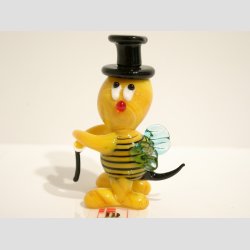 Glaskunst - Hr. Bi og Frk. Bi - 1 St 2 Asst. - 6-7cm