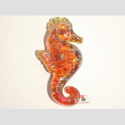 Glaskunst - Glas Shest - 8 Skindende Farver - 12cm