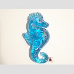 Glaskunst - Glas Shest - 8 Skindende Farver - 12cm