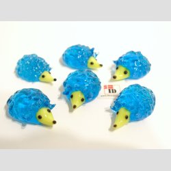 Pindsvin - Mini - Gul/Lysebl - 3,5cm