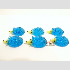 Pindsvin - Mini - Gul/Lysebl - 3,5cm