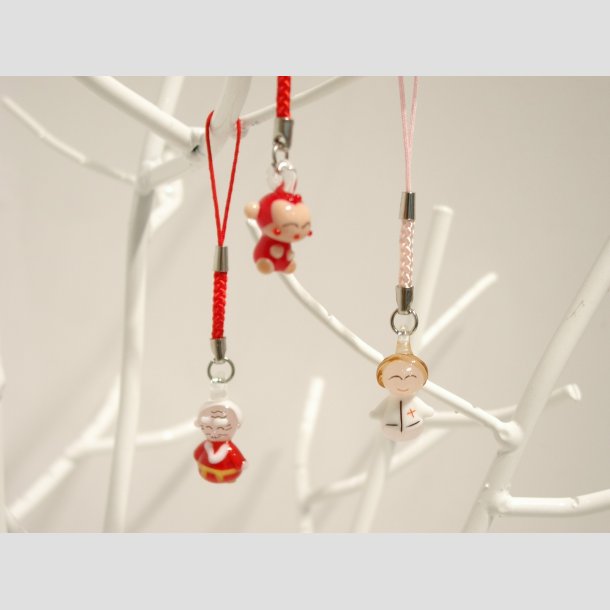 Glas Figurer - Tiny Vedhng - 9cm (med snor)