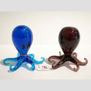 Dyrefigur - Glas Blksprutte - Hj Rund Med Slv - 6cm