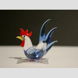 Glasfigurer - Glas Mini Hns - 6 Farver - 4cm