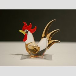 Glasfigurer - Glas Mini Hns - 6 Farver - 4cm