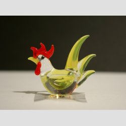 Glasfigurer - Glas Mini Hns - 6 Farver - 4cm