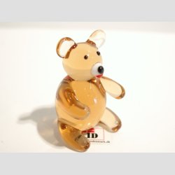 Glasdyr - Glas Bjrn - Lysebrun - 5cm