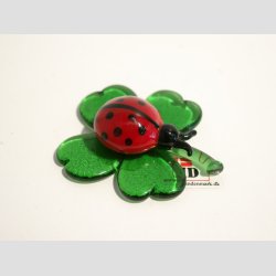 Glasfigur - Mariehne p Firklver - 5cm