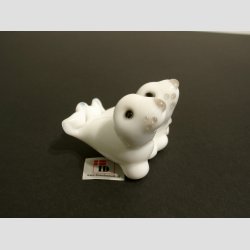 Babysler - 2 Hvide Sammen - 3,5cmx5,5cm