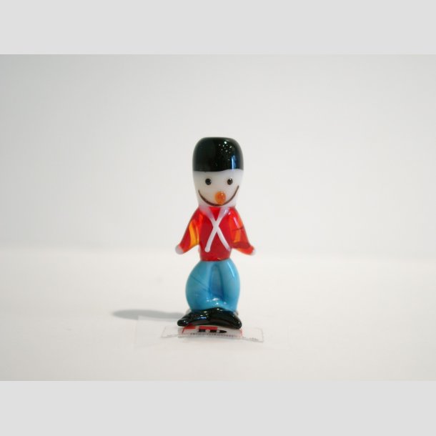 Garder - Mini Glas Garder - Stende - Rd/Bl/Sort - 5cm Figur A