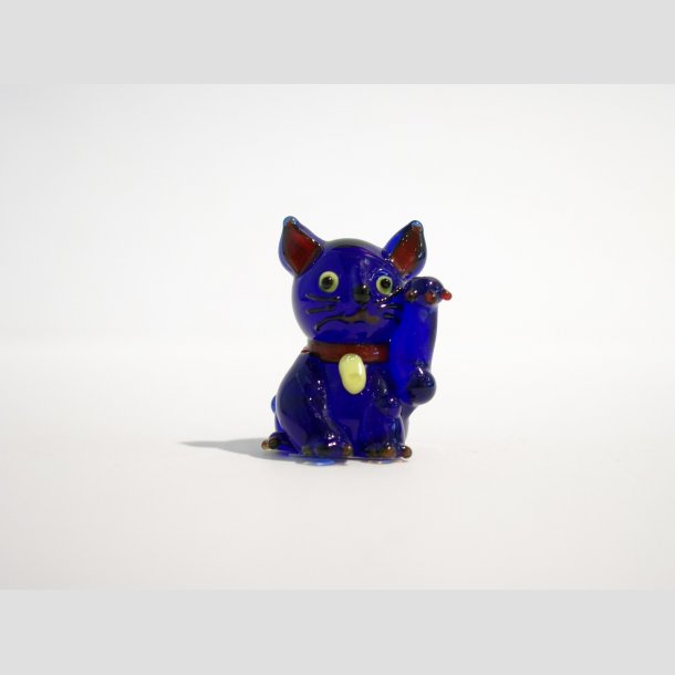 Glasdyr - Mini Kat - 6 Farver - 3cm ID Deko3