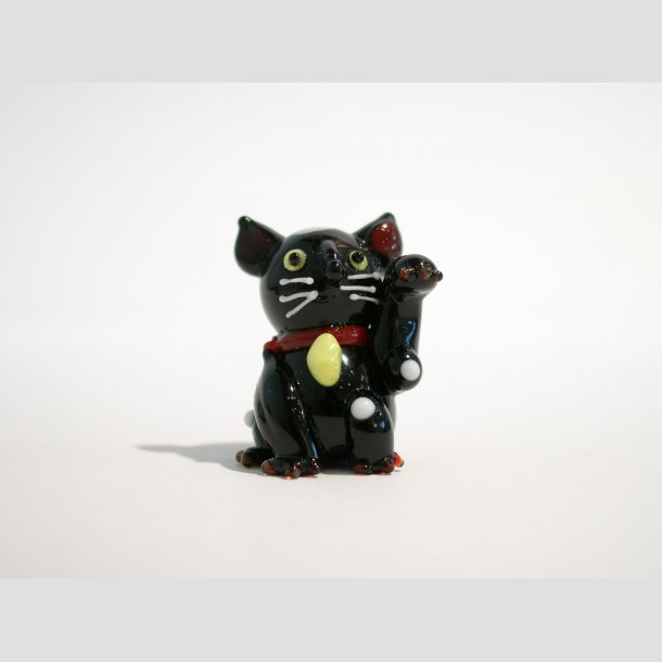 Glasdyr - Mini Kat - 6 Farver - 3cm ID Deko4