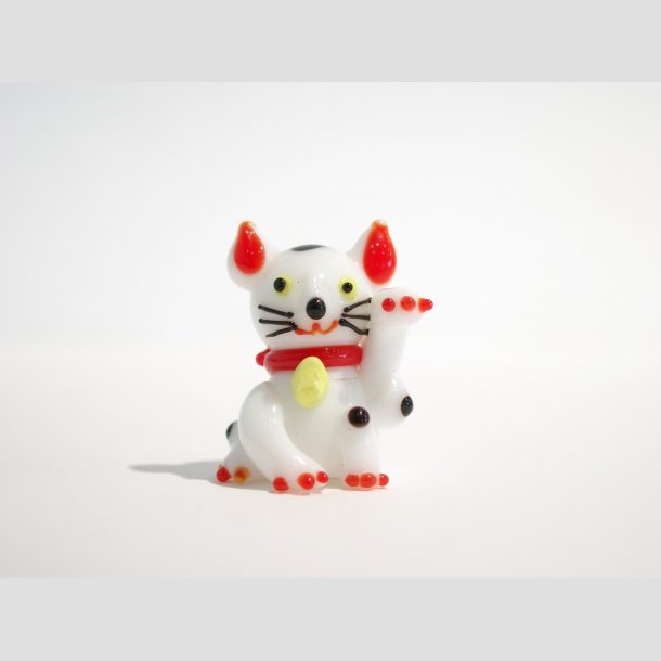 Glasdyr - Mini Kat - 6 Farver - 3cm ID Deko5