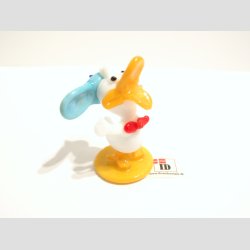 Glasdyr - lling - Lysebl Hat - 5-6cm