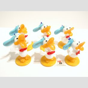 Glasdyr - lling - Lysebl Hat - 5-6cm