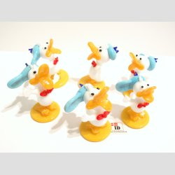 Glasdyr - lling - Lysebl Hat - 5-6cm