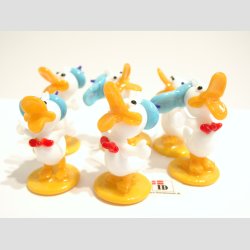 Glasdyr - lling - Lysebl Hat - 5-6cm