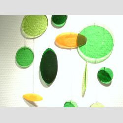 Glasfusing - Glas Uro - Runde Glas p Kant - Grn Serie - 50cm